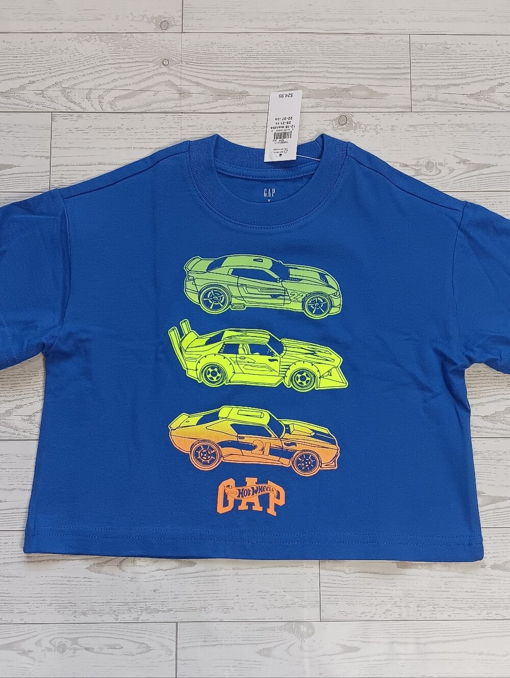 NWT  Baby Gap x Hotwheels Toddler Boy's Graphic Print Shirt Short Sleeve 12-18 M